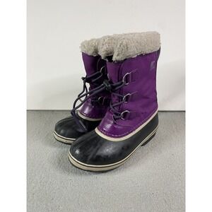 Sorel Boots Womens 5 Purple Yoot Pac Waterproof Snow Winter Kaufman NY1962-594